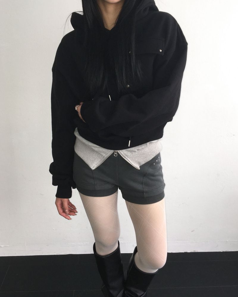 Layered hoodie