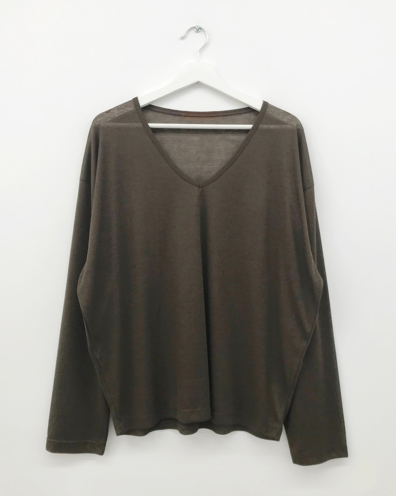Cinnamon Summer V-neck Knit (6color)