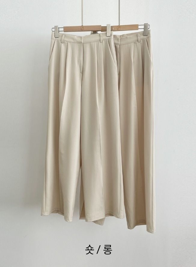 Botel Two Pintuck Wide Slacks