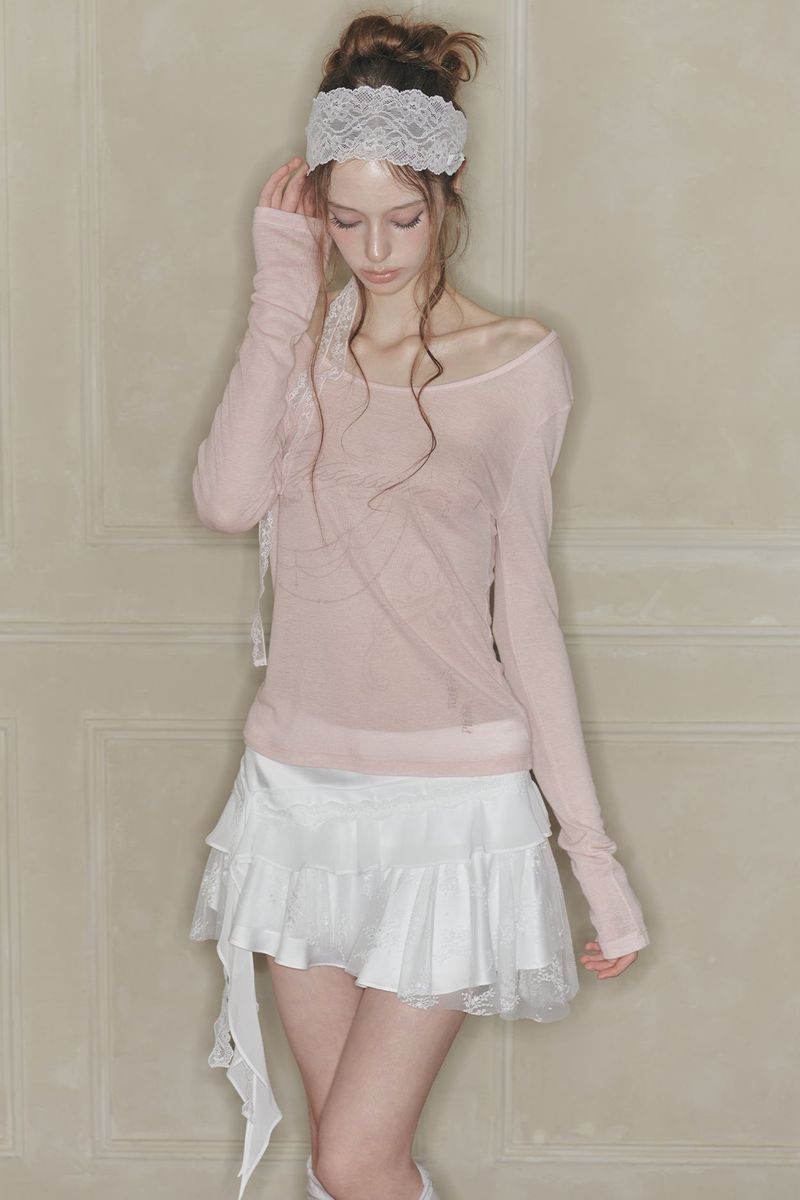 DUSK GRAPHIC TEE pink