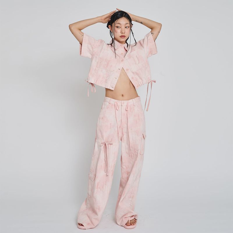 UNUSUALNORMAL（アンユージュアルノーマル）の「PIO JACQUARD WIDE PANTS_PINK（Pants）」