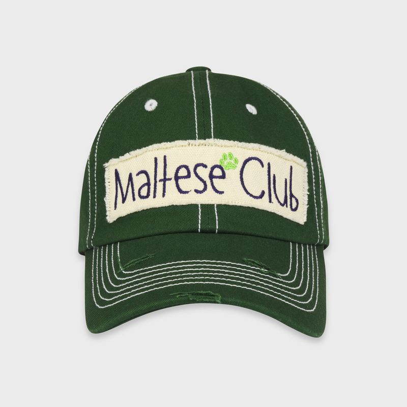 Maltese club stitch ball cap