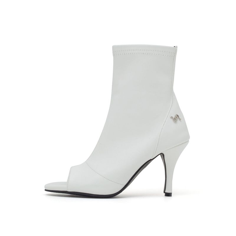 SSIMEEZ（シミズ）の「New Open Toe Slim Ankle Heel(White)（Shoes）」