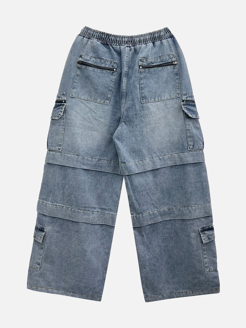 Jerra Multi-Pocket Denim Pants 2C