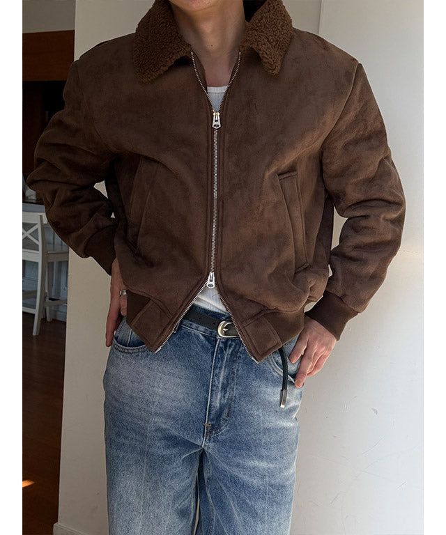 [F/W] Shirring suede mustang(2color)