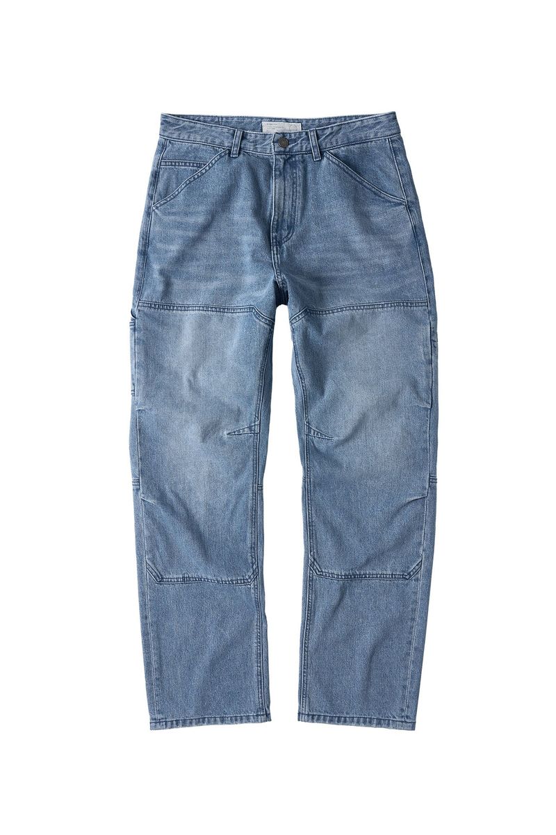 CHOWOO（チョウ）の「Incision Double Knee Carpenter Pants (Washed Blue)（Pants）」