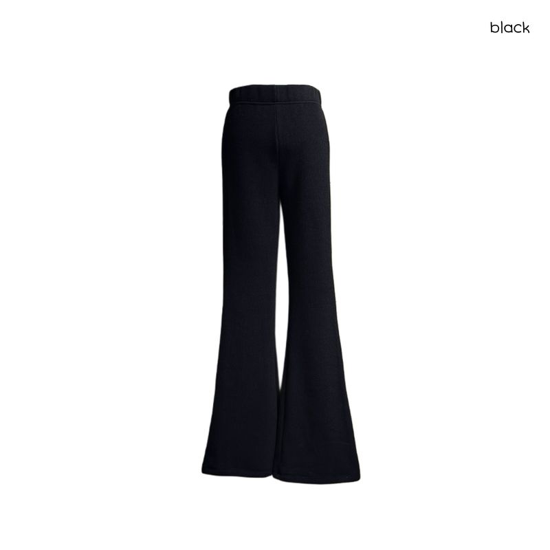 (2color)ソフトブラッシュブーツカットニットパンツ