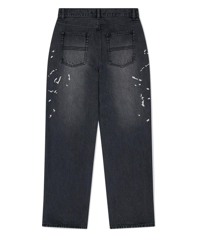 EMB SPLATTER DENIM PANT