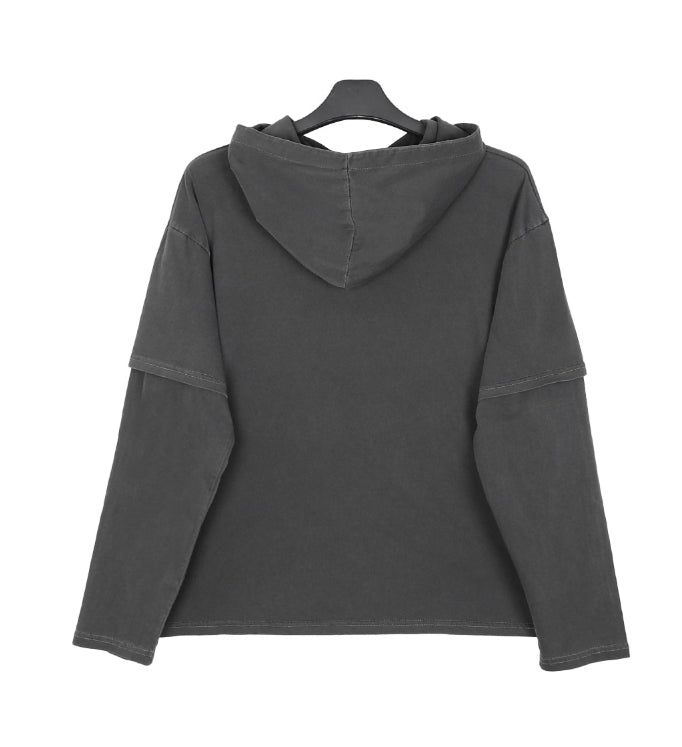 Lual Layered Pig Hoodie