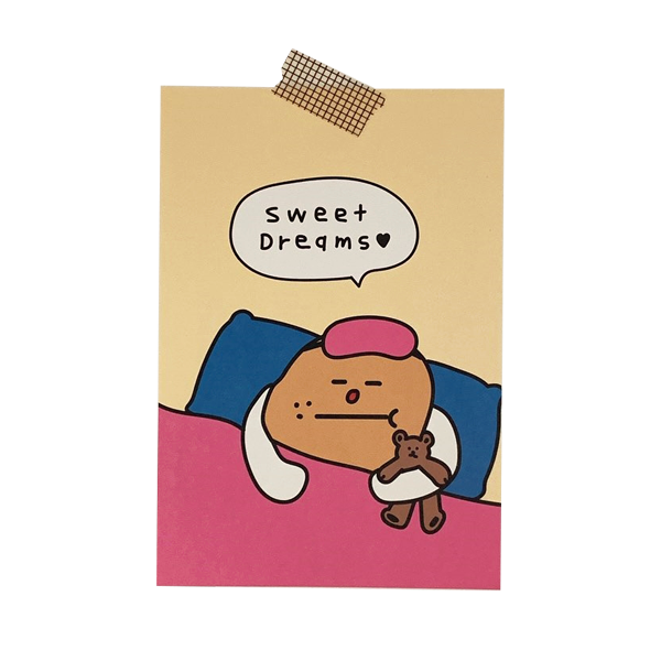 SASIM GOODS(サシムグッズ)の「スウィートドリームポストカード(雑貨/ステーショナリー)」