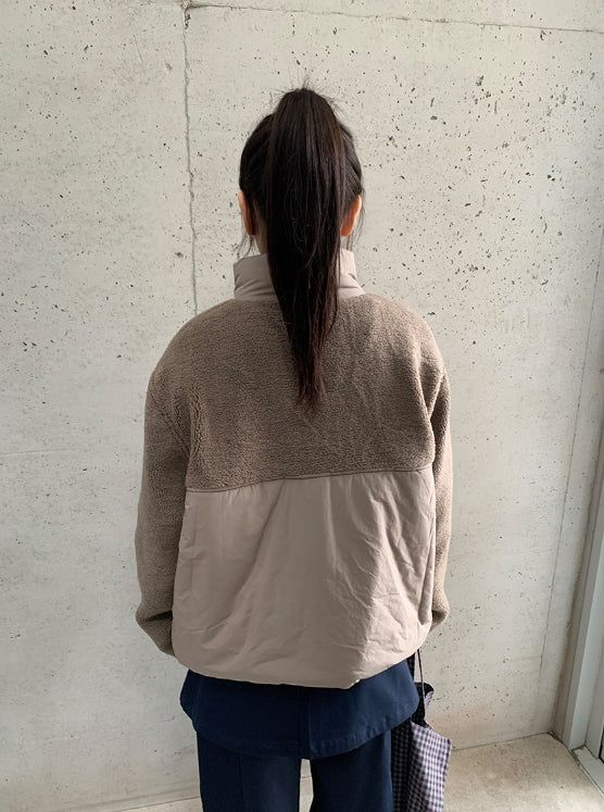 Canyl High-Neck Wool Padded Jumper