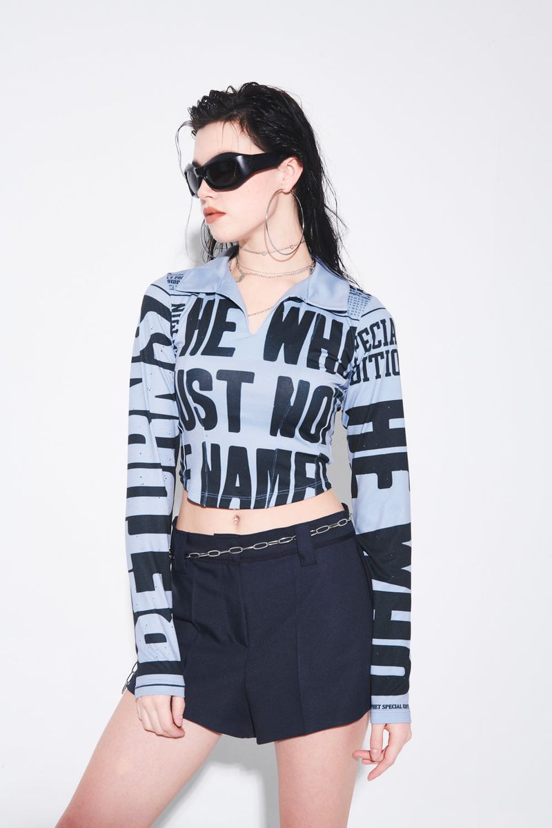 GATELESS（ゲートレス）の「NEWS COLLAR T-SHIRT（Tops）」