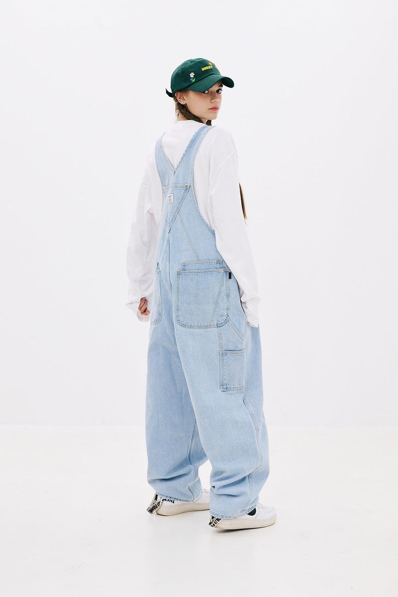 CARPENTER LOOSEFIT DENIM OVERALL LIGHTBLUE