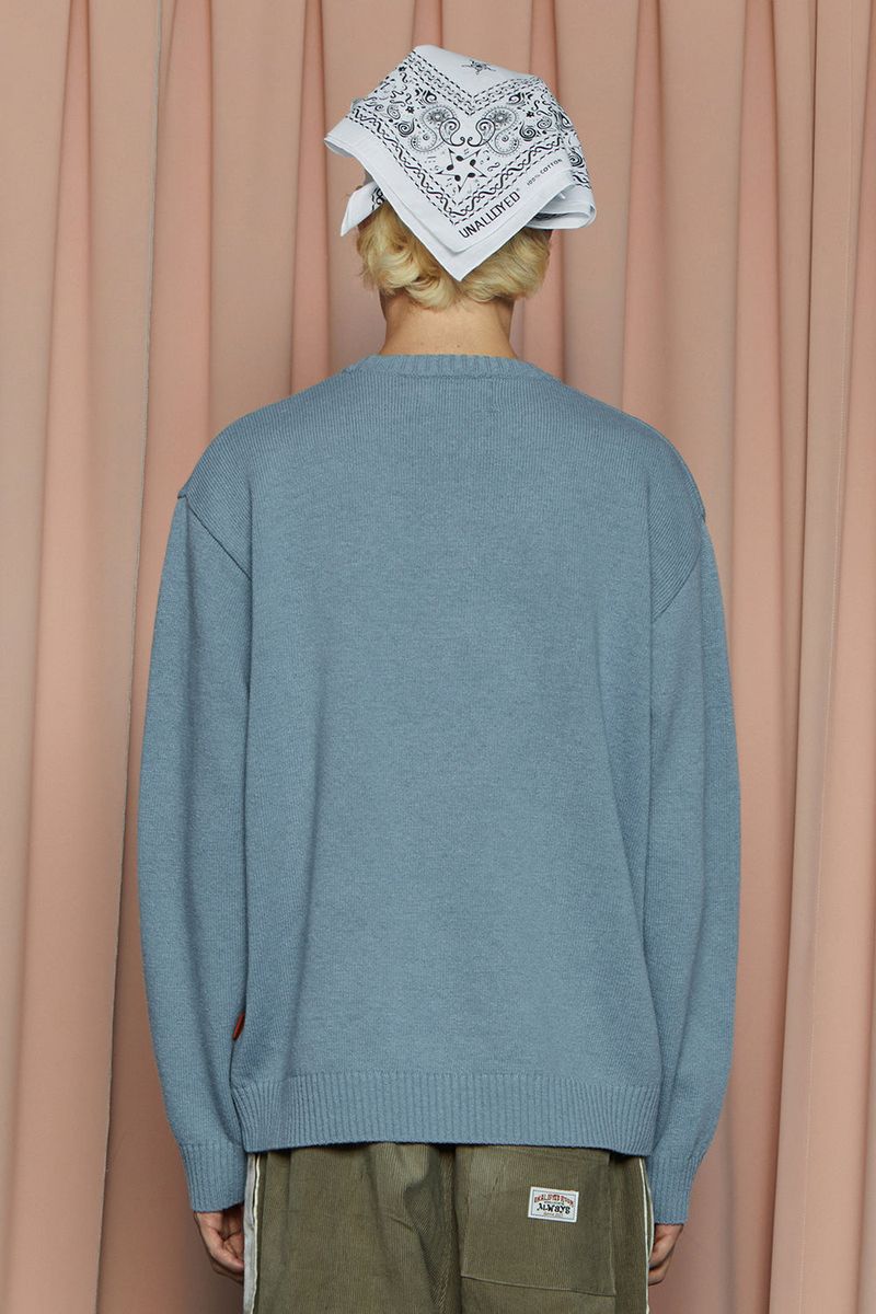 CITY ROUND KNIT / BLUE