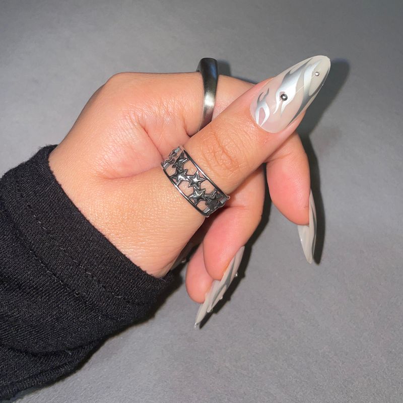 Multi Star Frame Open Ring