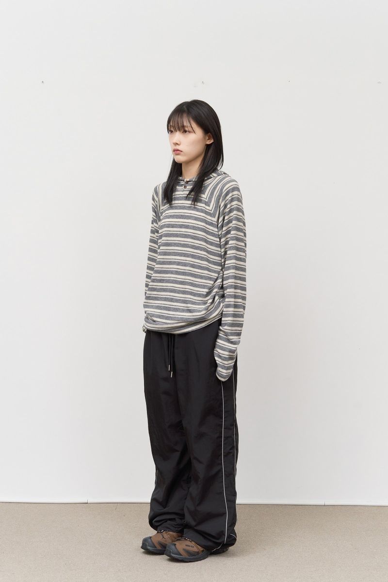 Su Striped Knitted Hoodie