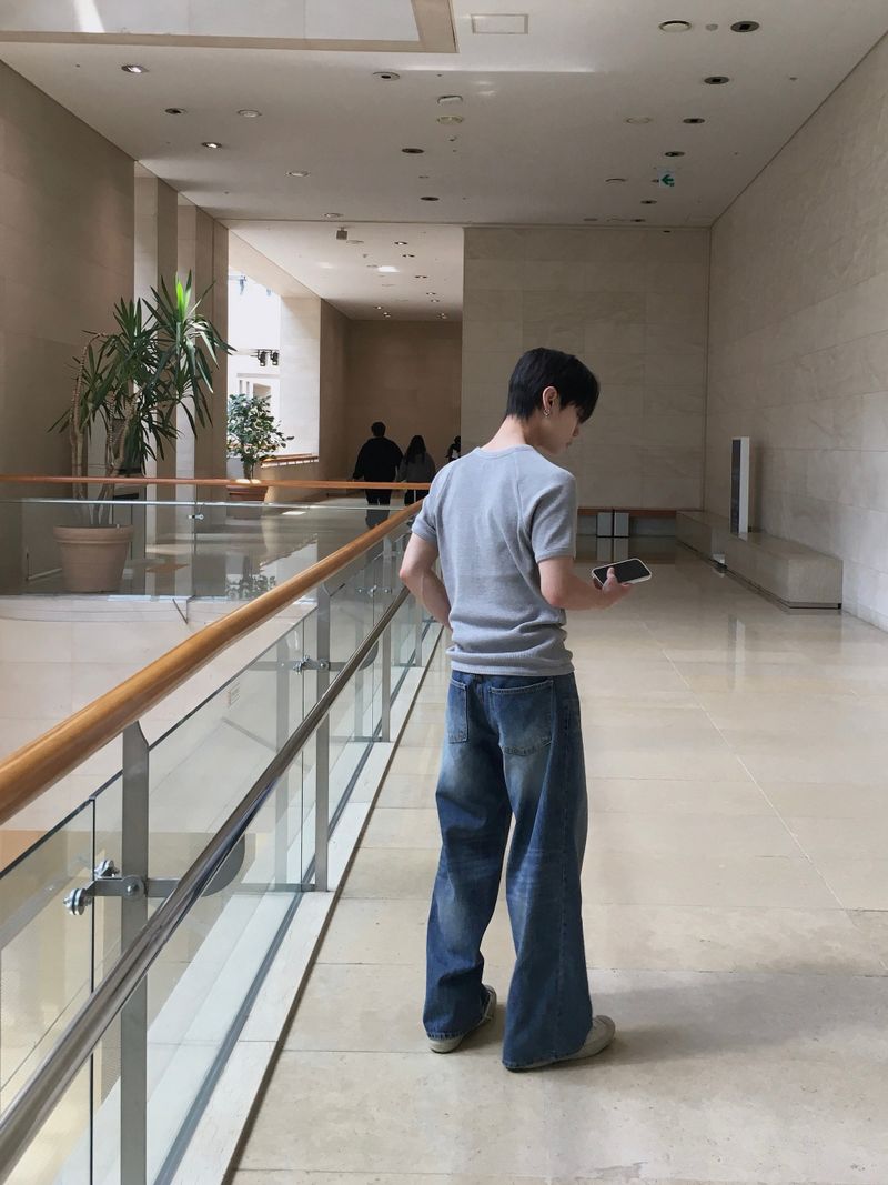 Ness Washed Flare Denim Pants