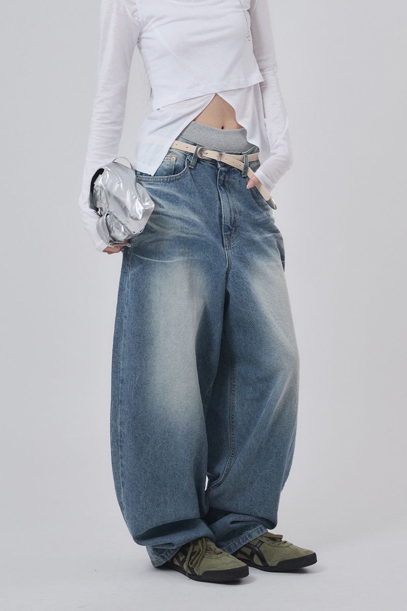 Raucohouse（ラウコハウス）の「Embo washed over denim pants（Pants）」