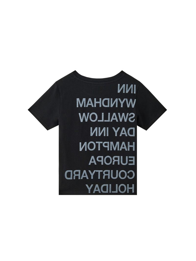 1/2 HIGHWAY INN TEE (BLACK/WHITE)