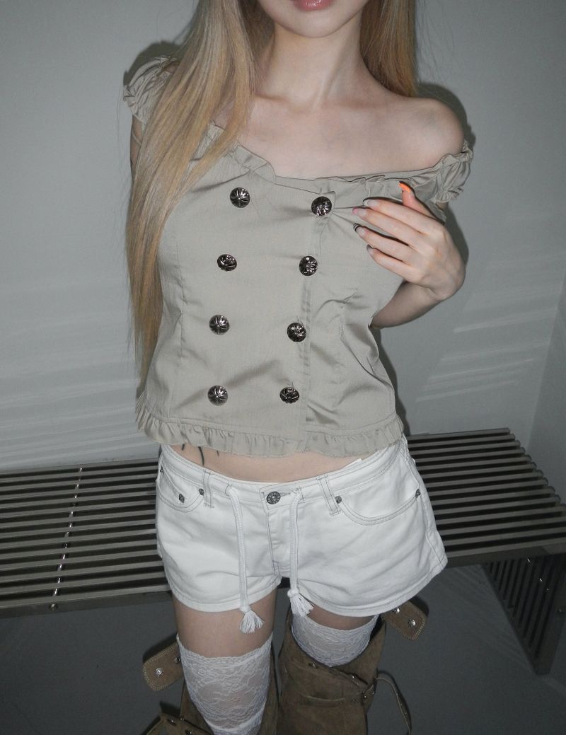 rope shorts(2 color) 4871