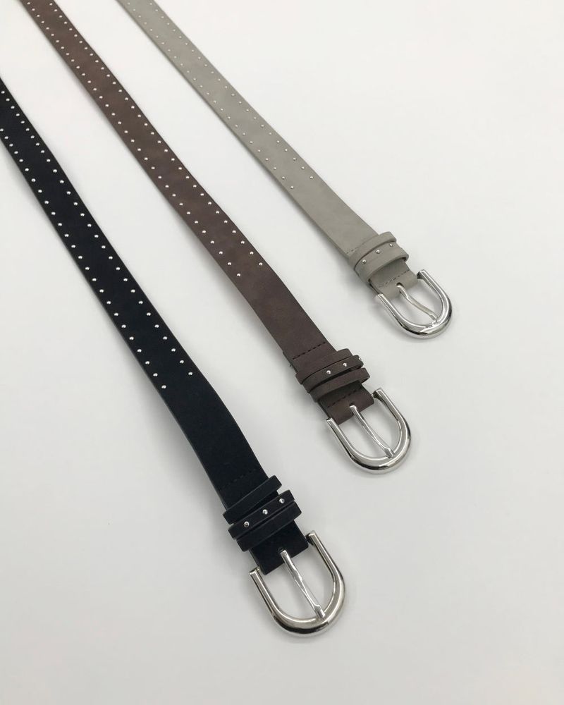 Metal Inlay Belt (3color)