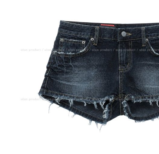 Harbor Embossed Denim Low Short Pants