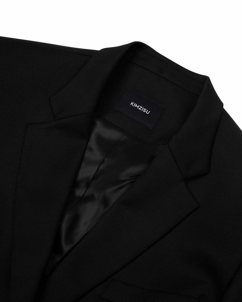 DOZI - Pinched Oversize Tailored Jacket _ BLACK
