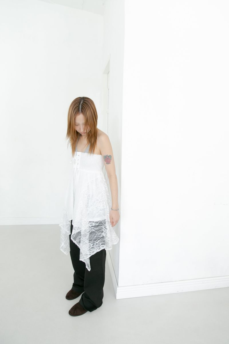 soft halterneck sleeveless top(3colors)