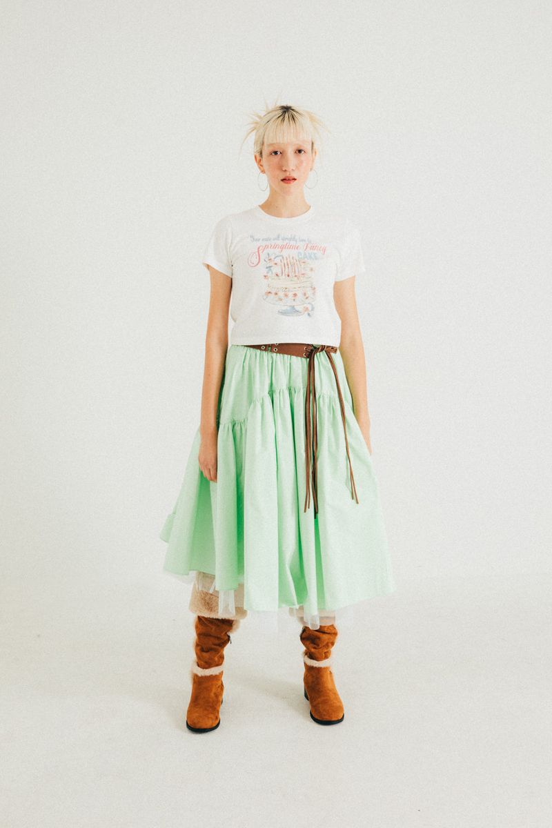 DIMANCHE CAKE CROP T-SHIRT