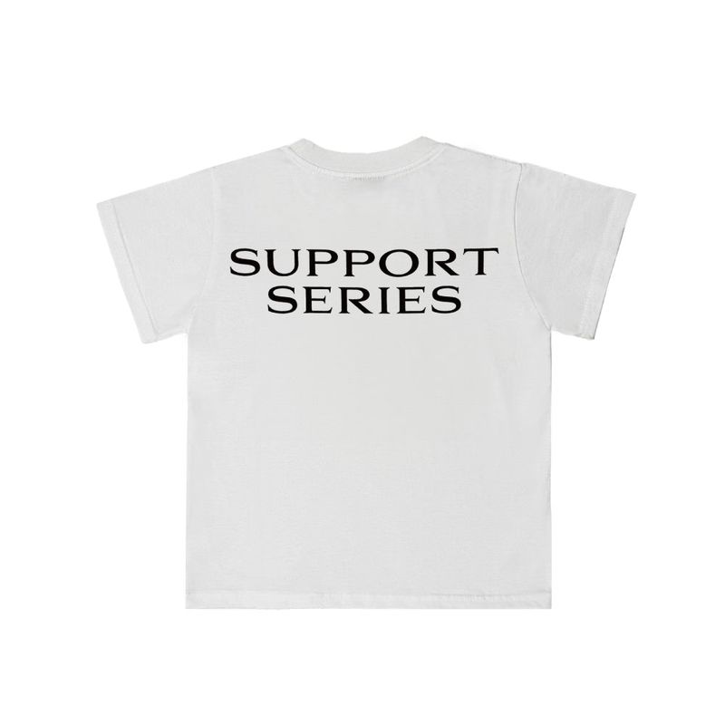 SUPPORT SERIES SPEED LOGO Half T-shirt WHITE