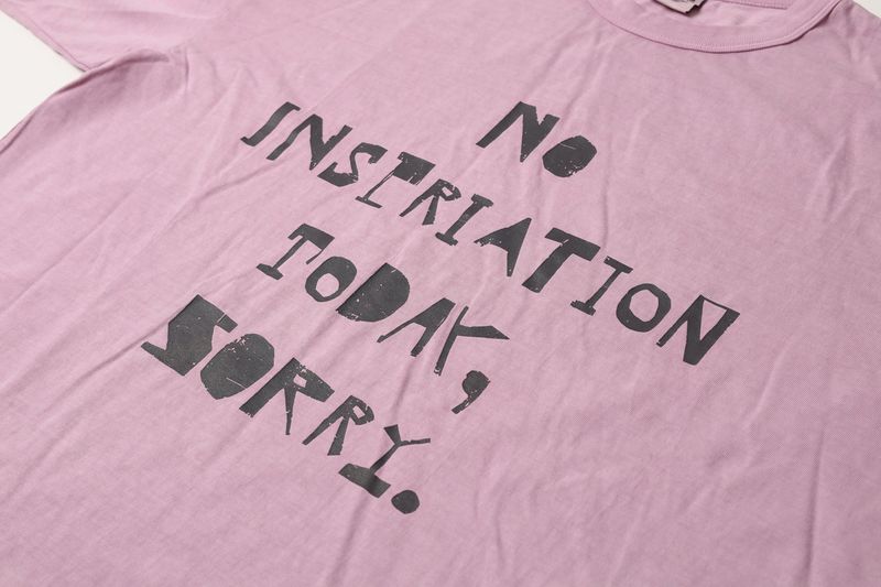 SORRY LS TEE PIGMENT DYED - PINK