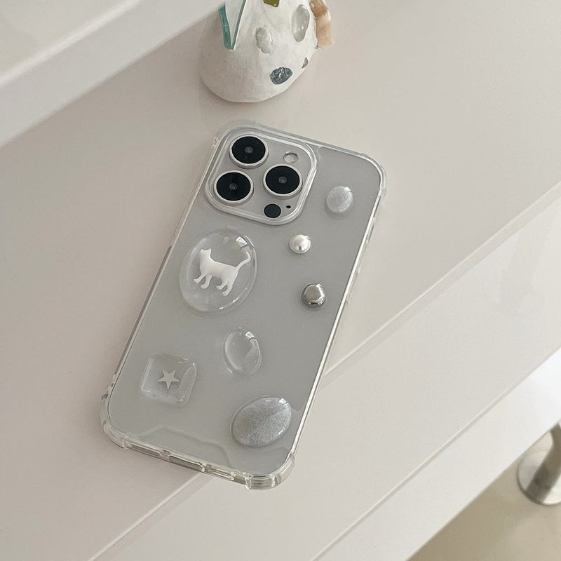[made]silvering cat resin case 