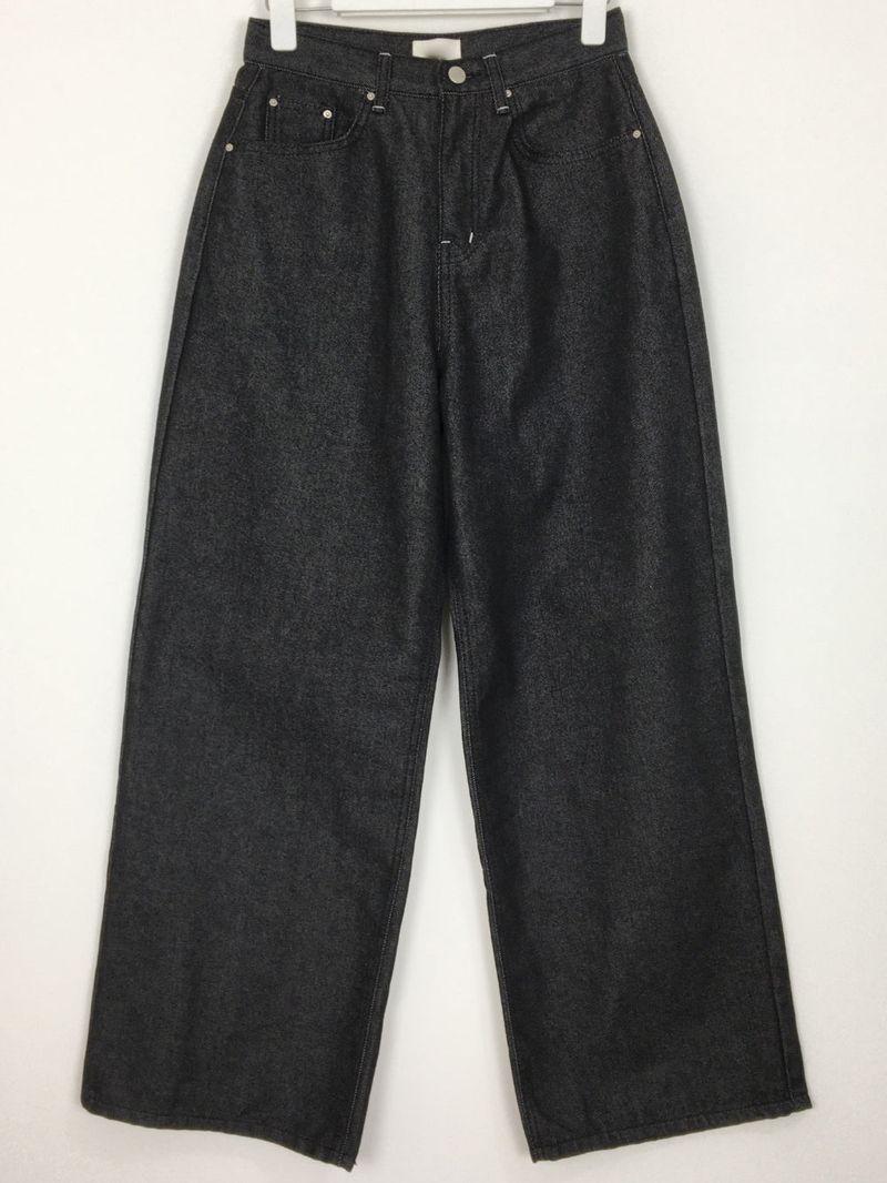 Stitched wide engine denim (2color)