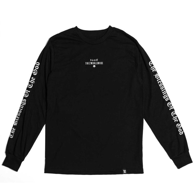 TZWORLDWIDE（トレッズワールドワイド）の「TZ God is Dope LS Tee - Black（Tops）」