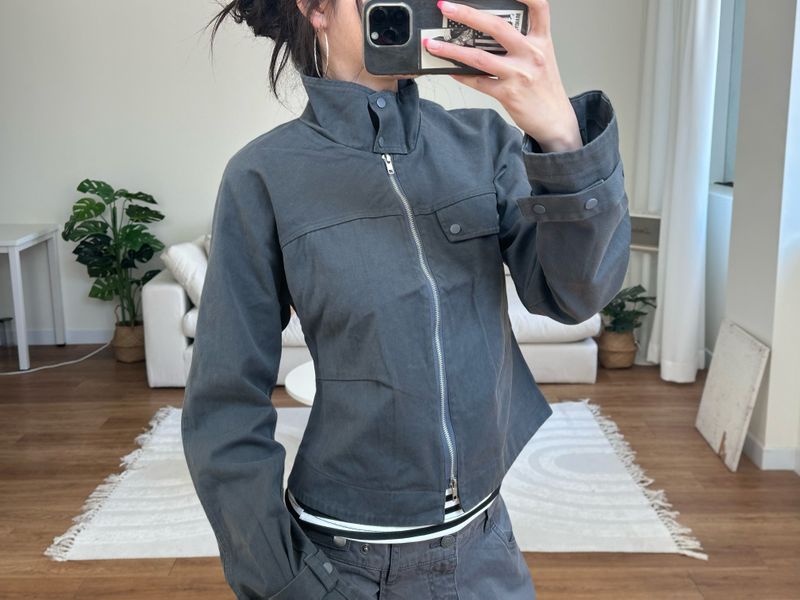 utility strap cotton jacket