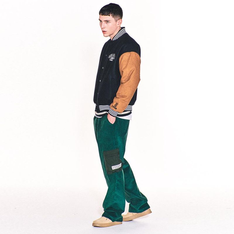 MUMBLE CARGO CORDUROY PANTS (GREEN)