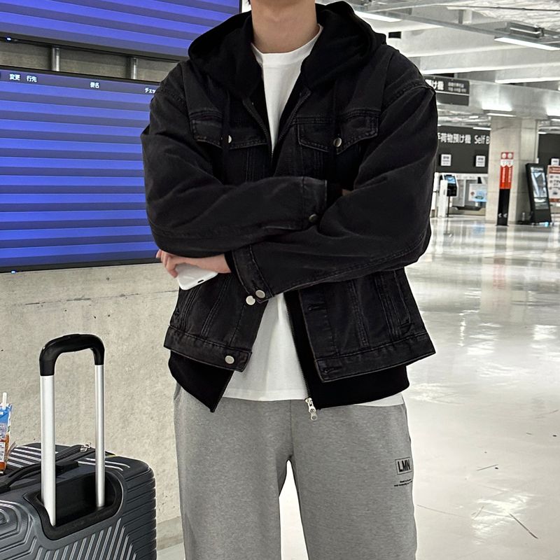 LMN Stone Oversized Fit Denim Jacket (4 colors)