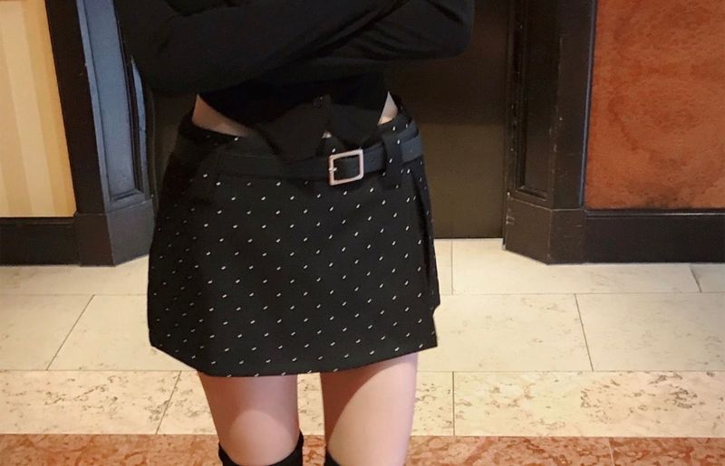 cloudemotion（クラウドエモーション）の「roal slit dot mini sk belt set（Skirts）」