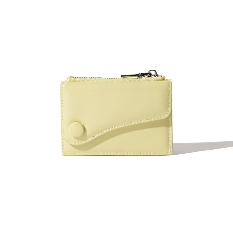 DOT Saddle Keyring Coin & Card Wallets pale lemon