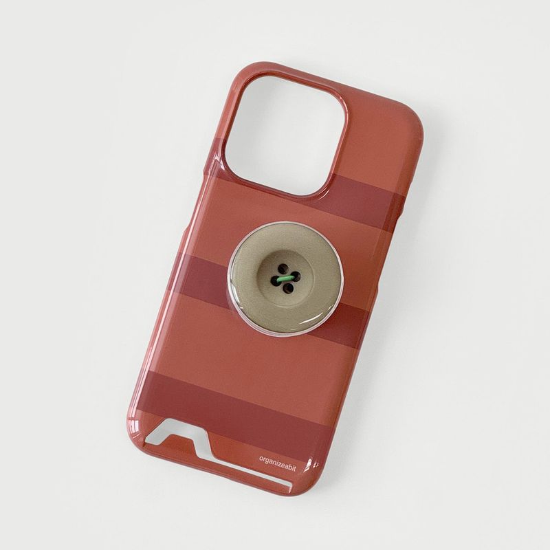 stripe phone case (brown)