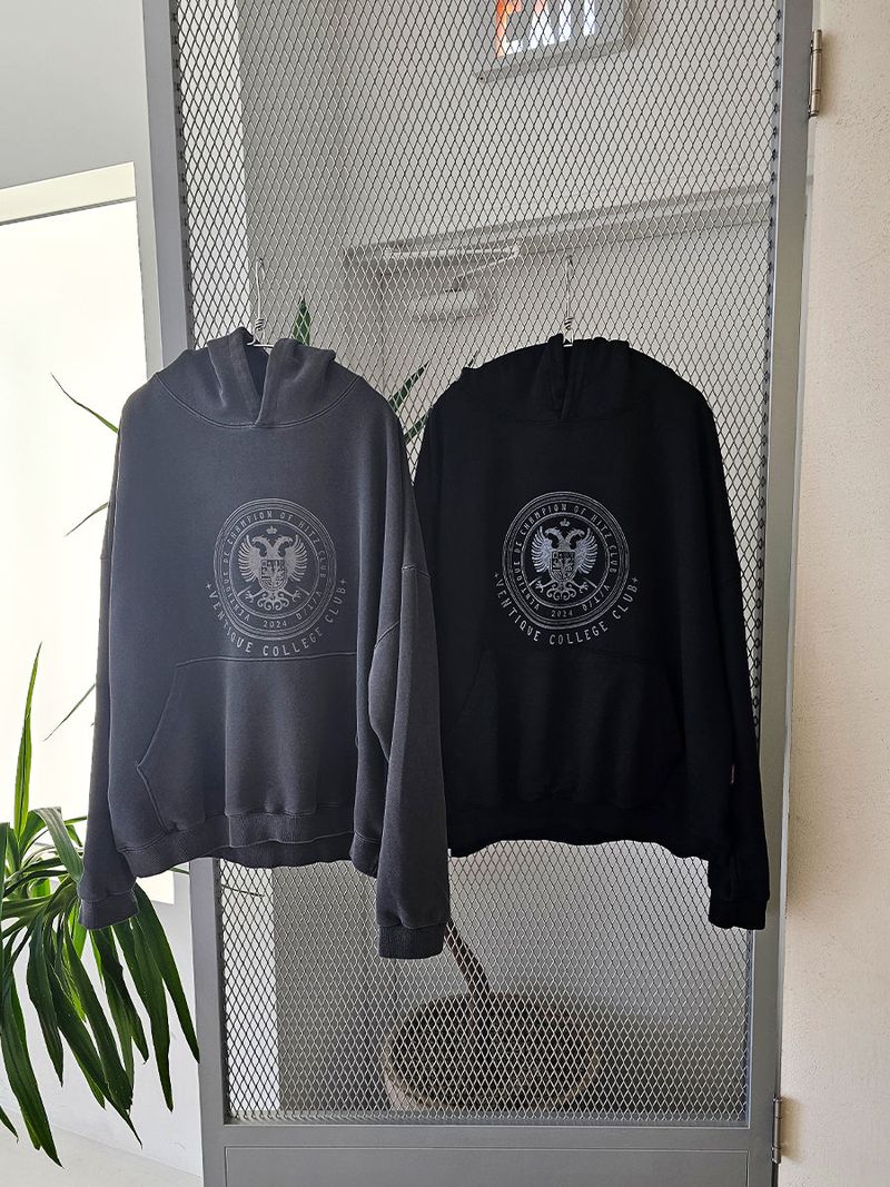 VENTIQUE Pigment Izzy Eagle hoodie 2colors