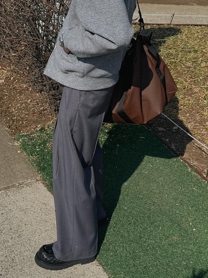 ASCLO Eddy Box Tuck Slacks (2color)
