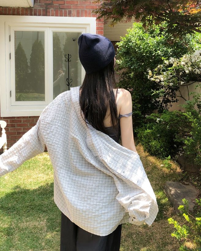 Mog Crop Check Shirt