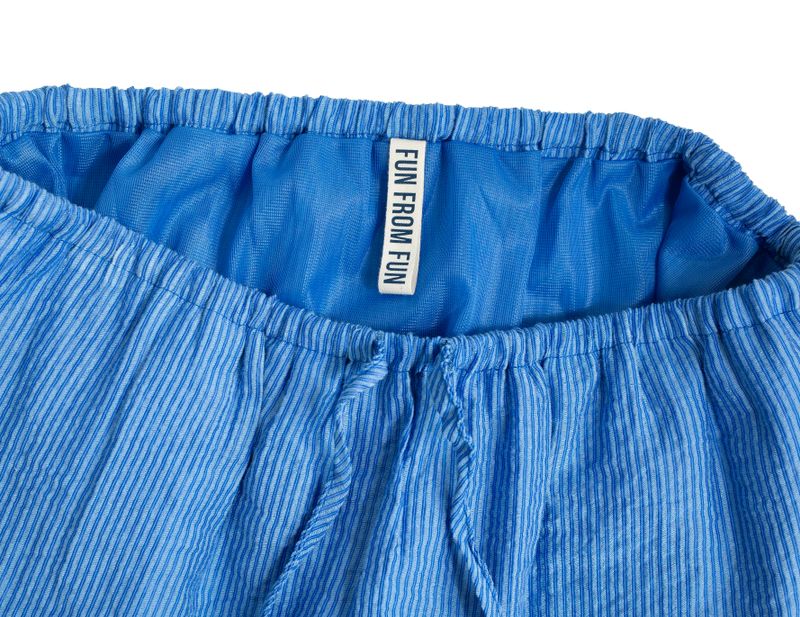 PIN STRIPE MINI SKIRT, BLUE