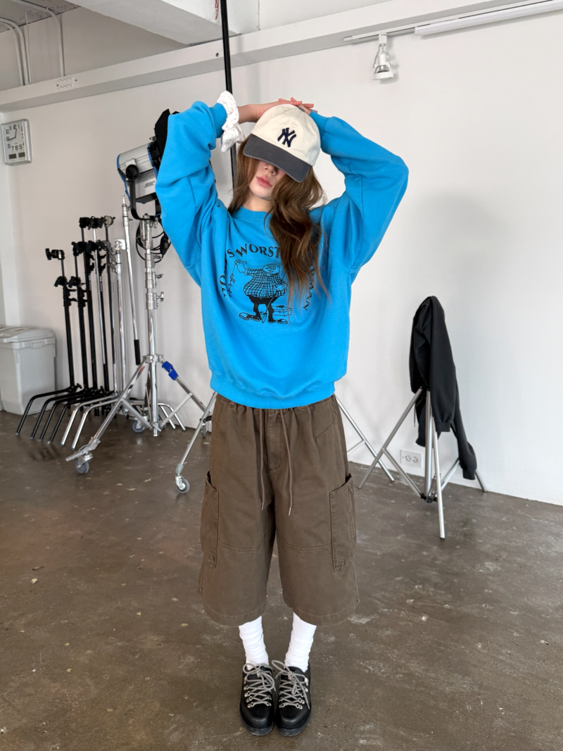 zipper bermuda cargo pants