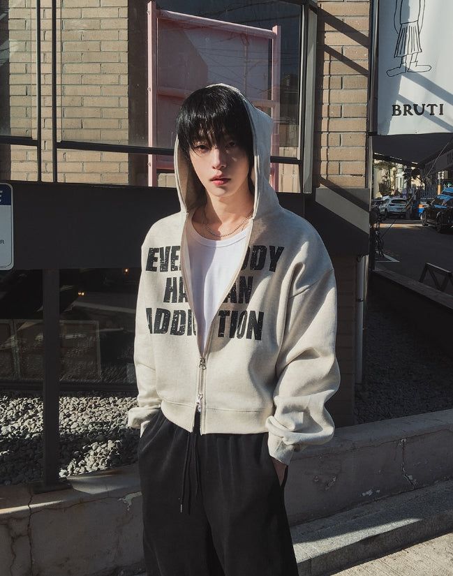 2PLAN(ツープラン)の「Addiction Back Print Hoodie Zip-Up(Tops)」