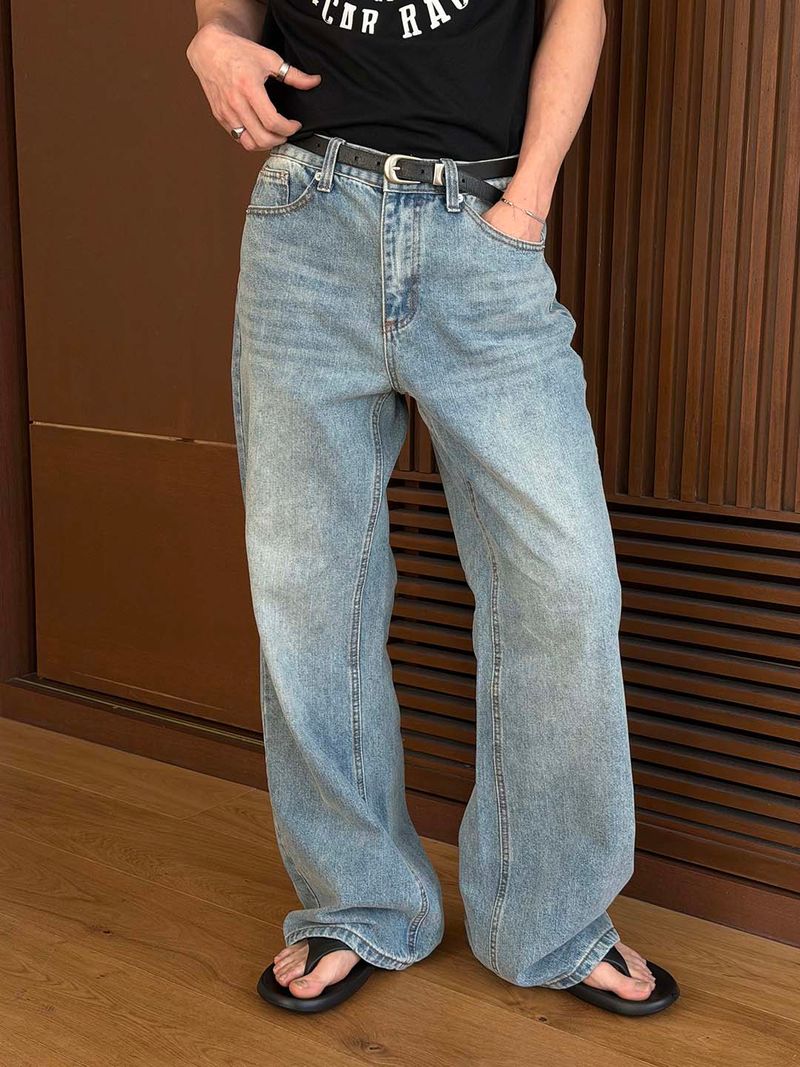 Standard flare denim pants(3color)