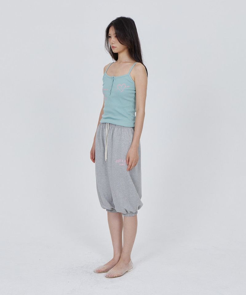 CONY LAZY CAPRI PANTS / MELANGE