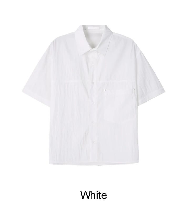 Tra Crop Nylon Short Sleeve Shirt