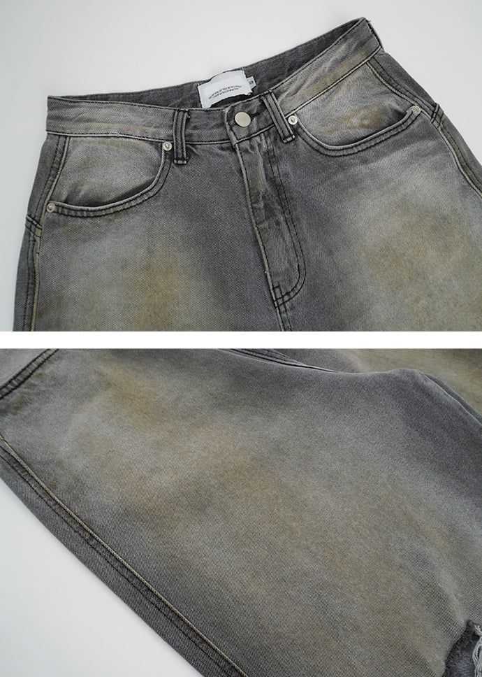 Dirty damage denim pants